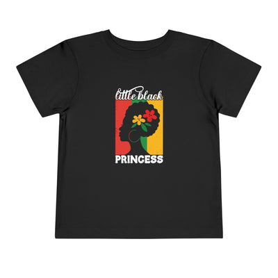 Toddler Tee — "Little Black Princess" Afro Silhouette Kids Shirt