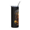 20oz Faith Tumbler — "I Talk To God" Praying Black Woman Stainless Steel Travel Cup
