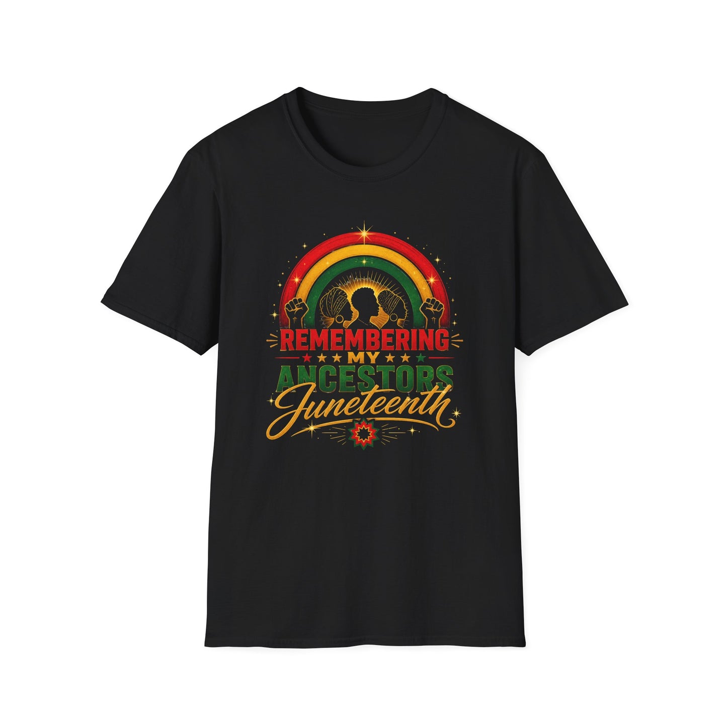 Juneteenth T-Shirt — "Remembering My Ancestors" Celebration Tee
