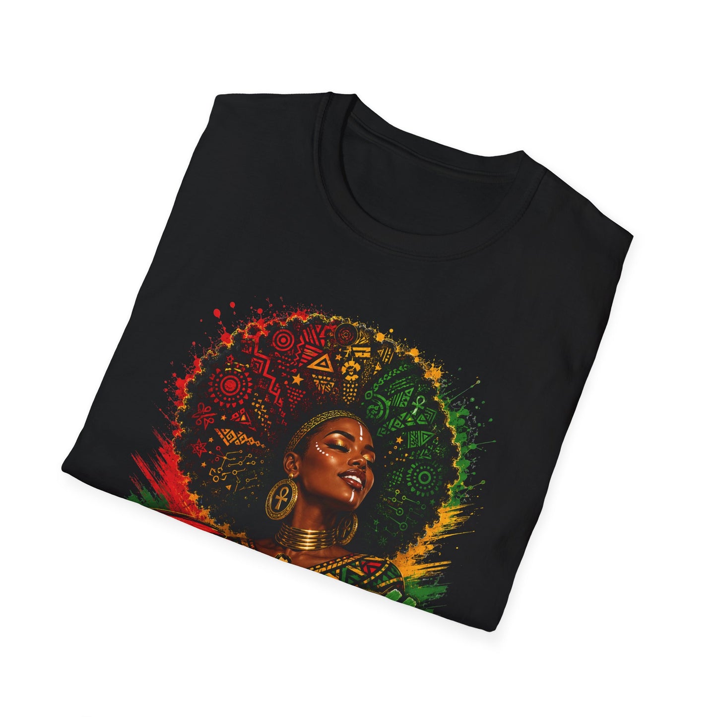 Juneteenth Celebration T-Shirt — Afrocentric Rasta Colors Pride Tee