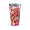 20oz Carnival Queen Tumbler - 'Hold On, Laugh, Live' Pink Glam Stainless Travel Cup