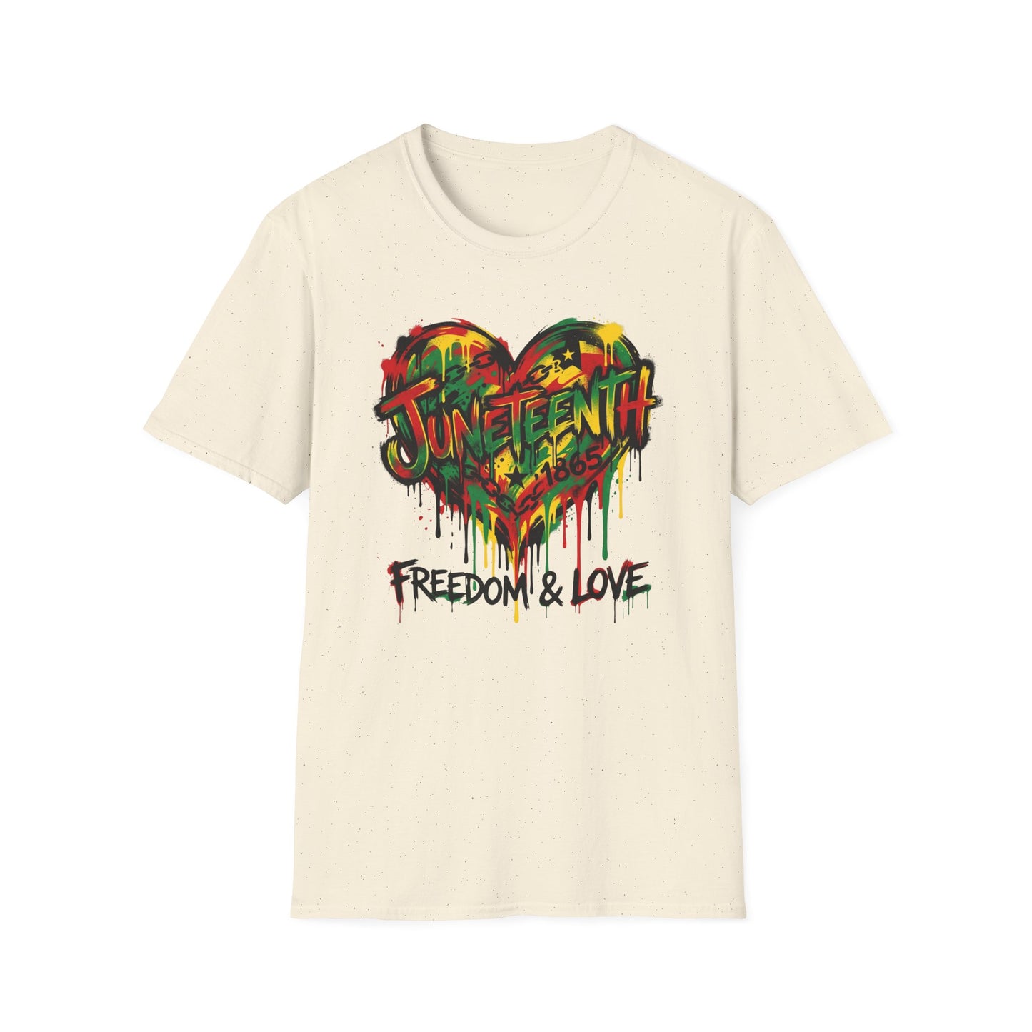 Juneteenth Heart T-Shirt – 'Freedom & Love' Graphic Tee