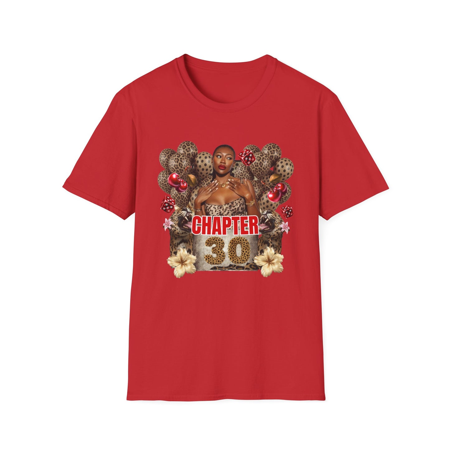 Personalized Photo and Age Leopard Birthday T‑Shirt