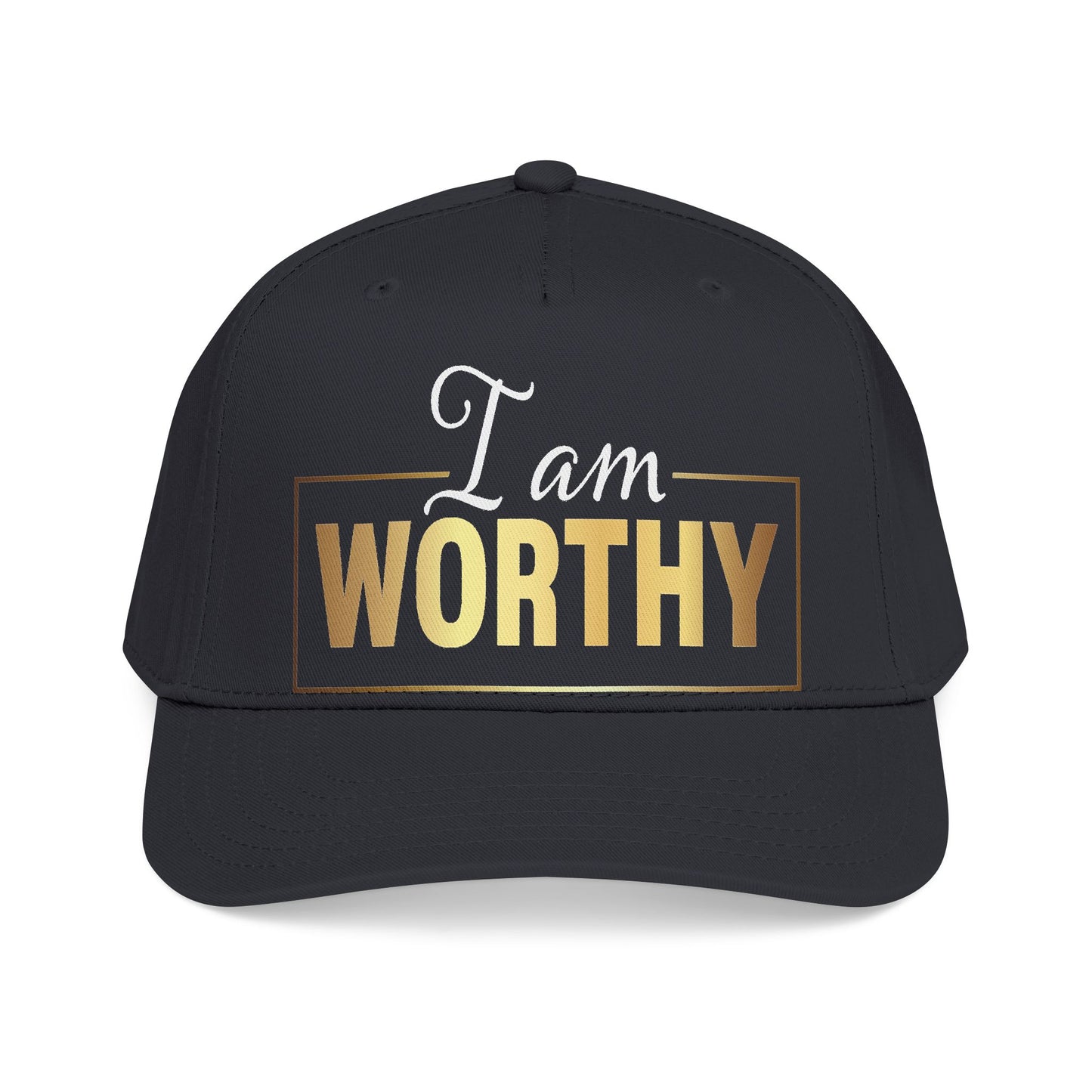 I Am Worthy Baseball Cap — Inspirational Embroidered Affirmation Hat