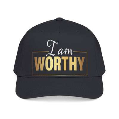 I Am Worthy Baseball Cap — Inspirational Embroidered Affirmation Hat