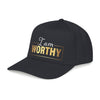I Am Worthy Baseball Cap — Inspirational Embroidered Affirmation Hat