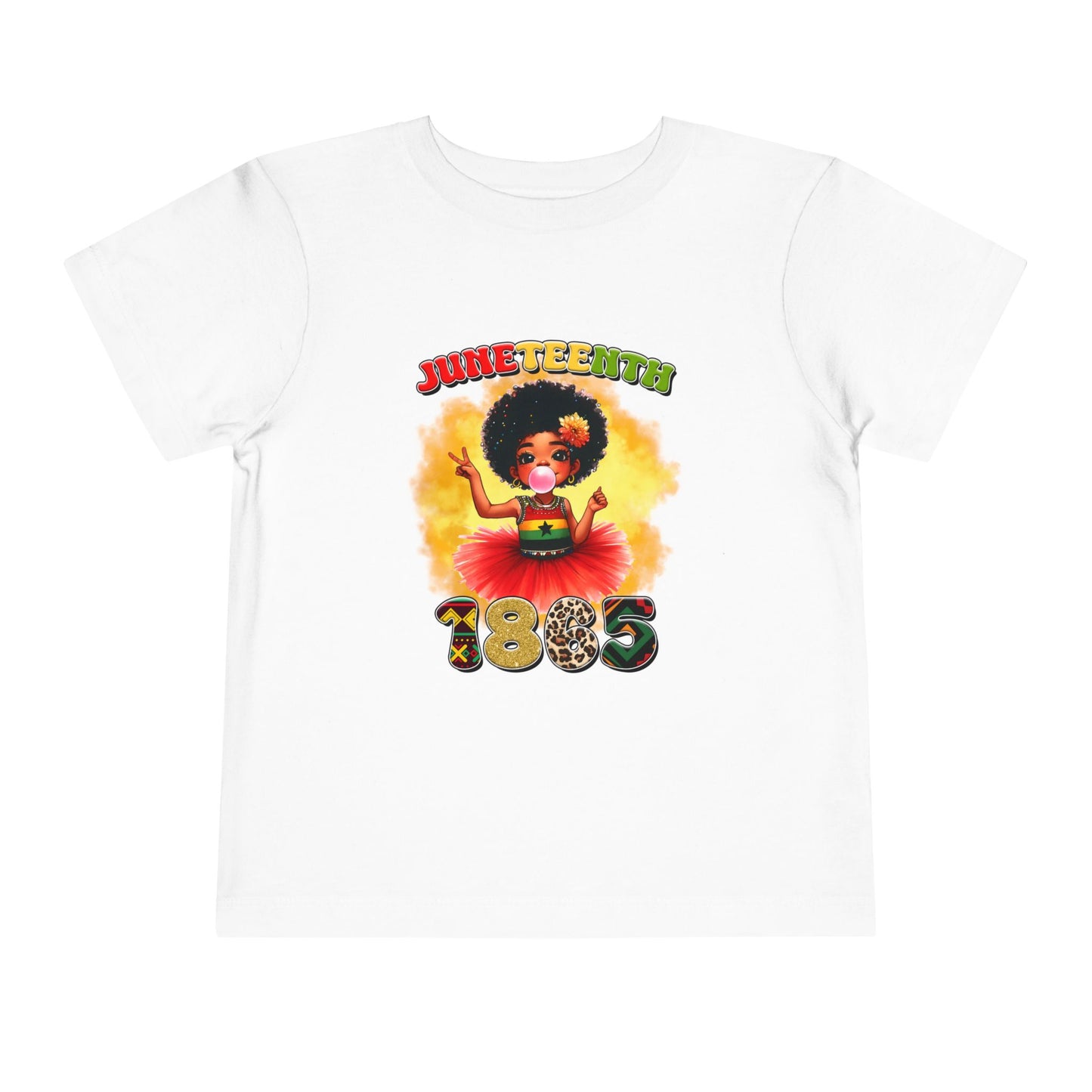 Juneteenth 1865 Toddler Tee — Cute African American Girl Celebration Shirt