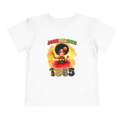 Juneteenth 1865 Toddler Tee — Cute African American Girl Celebration Shirt