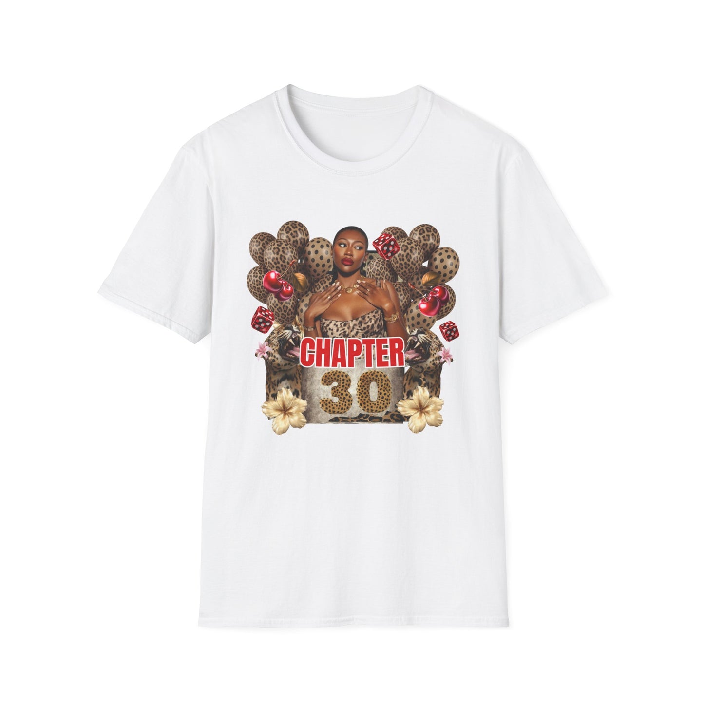 Personalized Photo and Age Leopard Birthday T‑Shirt