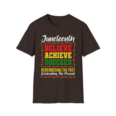 Juneteenth Believe Achieve Succeed T-Shirt