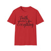 Faith Over Everything T-Shirt — Christian Inspirational Tee with Cross