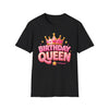 Birthday Queen T-Shirt — Pink Crown Celebration Tee