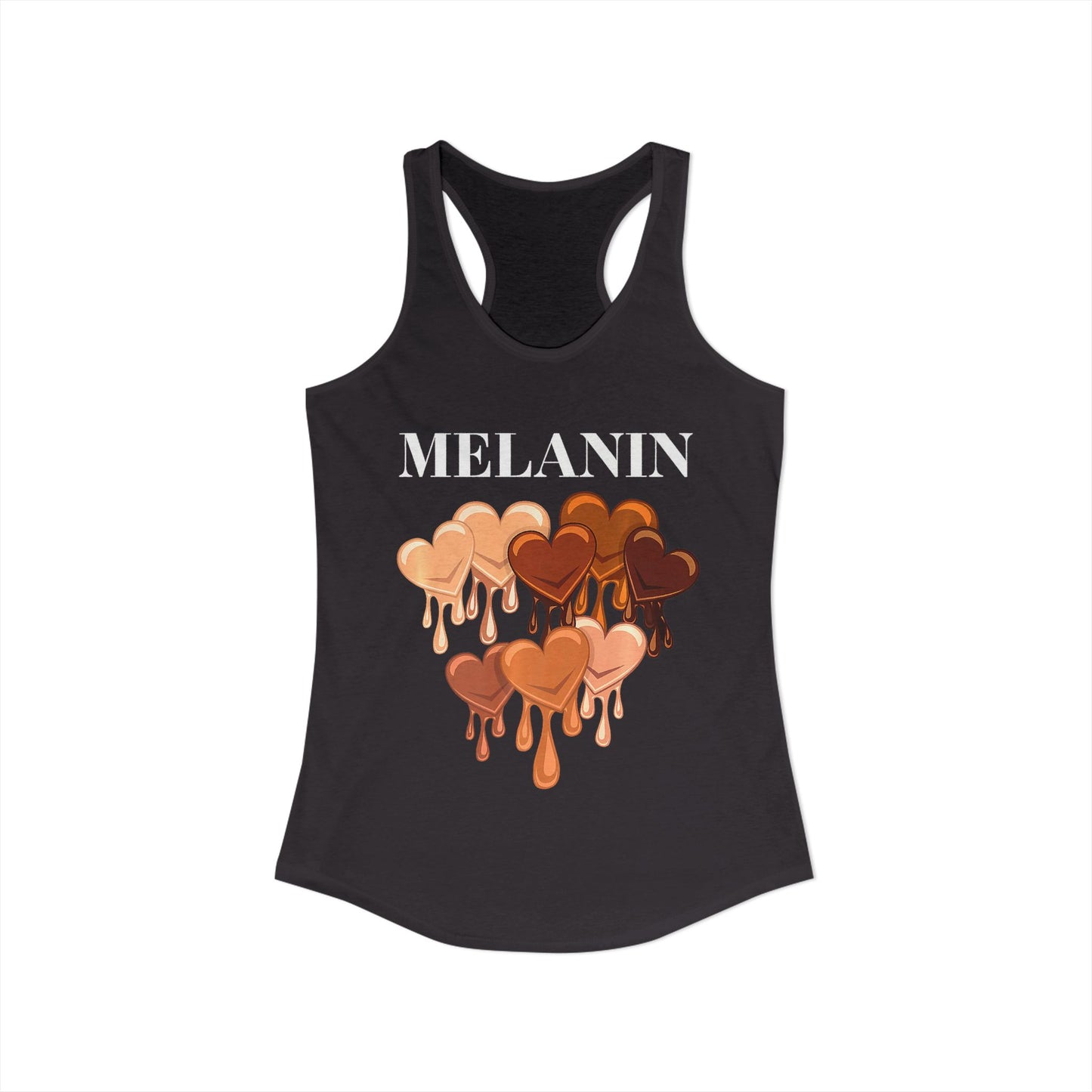 Juneteenth Melanin Hearts Racerback Tank