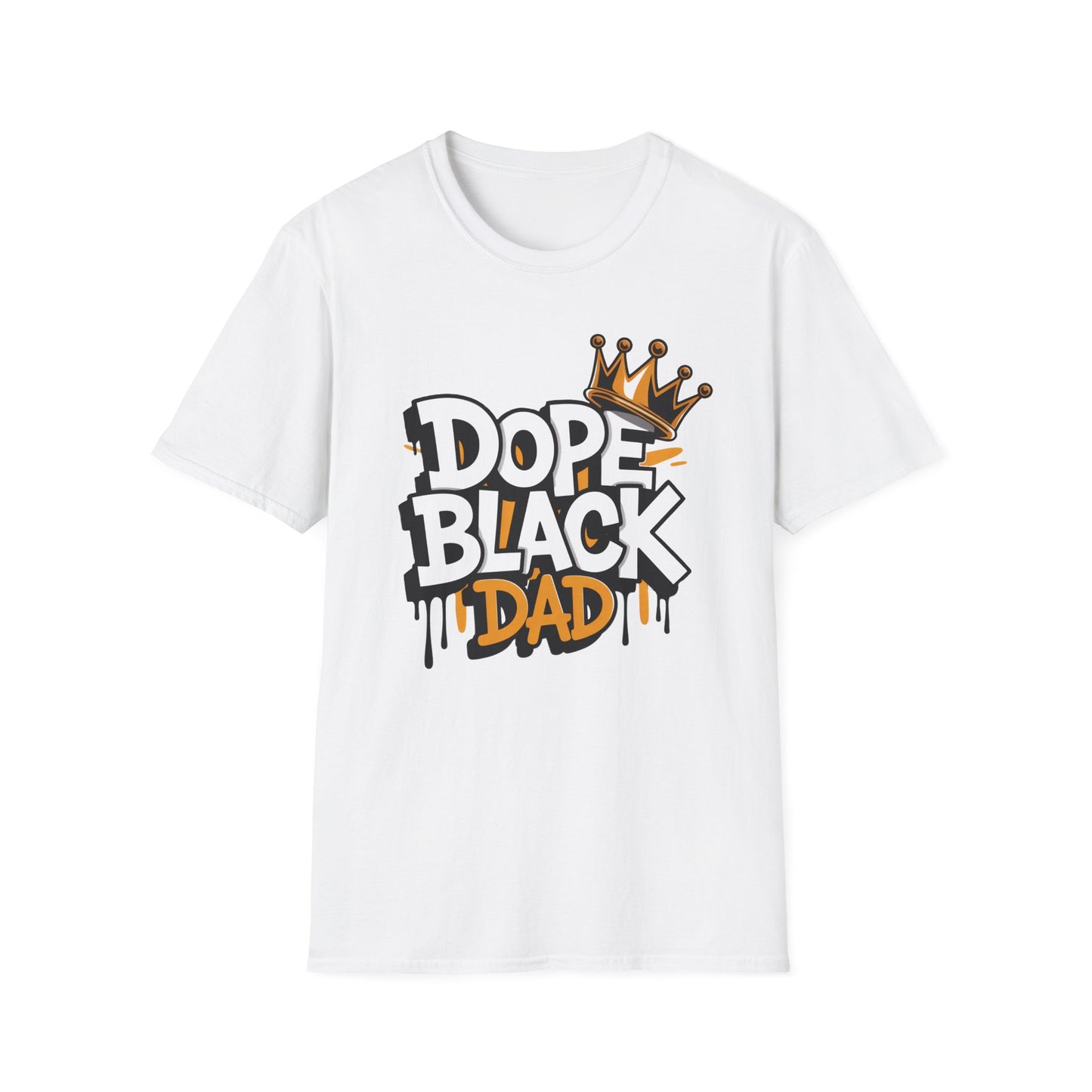 Dope Black Dad T-Shirt — Crowned Street-Style Father's Day Tee