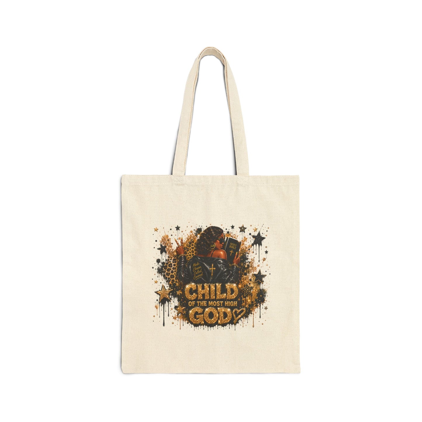 Tote Bag — "Child of The Most High God" Faith Canvas Tote