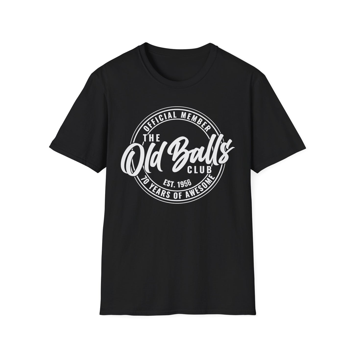 Old Balls Club T-Shirt — 'Official Member' Retro Vintage Badge Tee