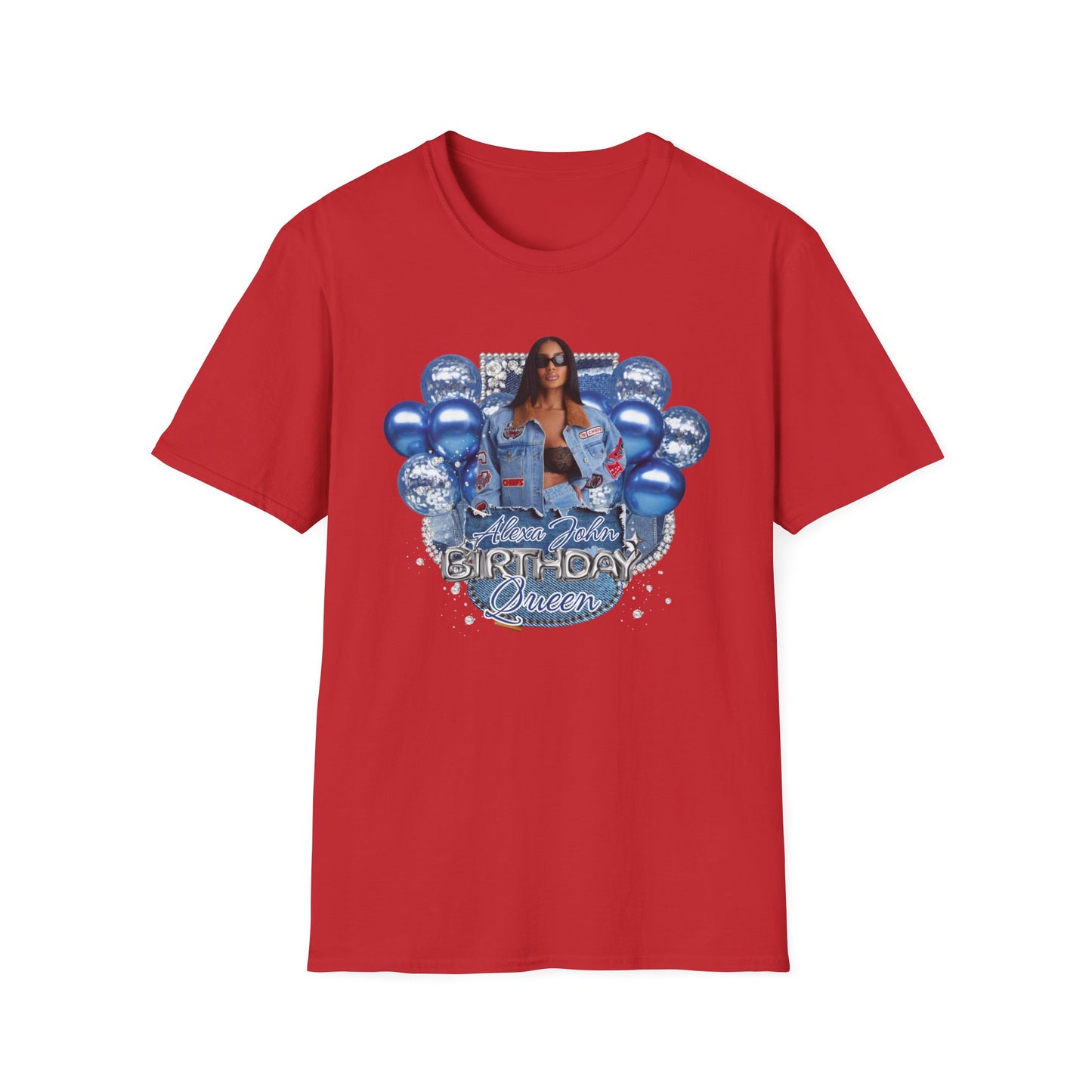 Customizable "Birthday Queen" T-Shirt — Personalized Name & Photo