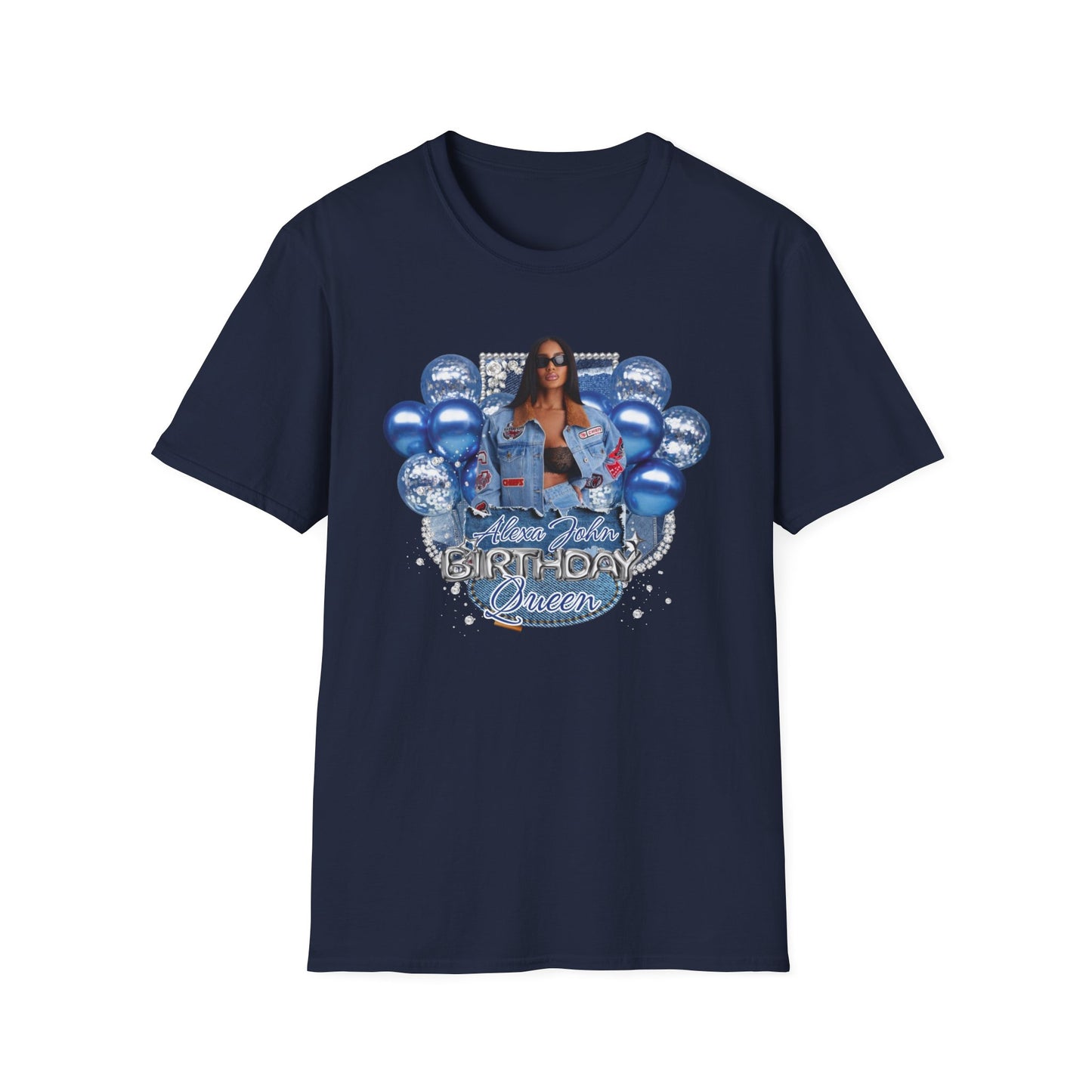 Customizable "Birthday Queen" T-Shirt — Personalized Name & Photo