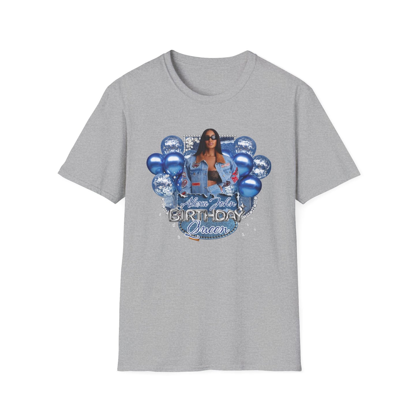 Customizable "Birthday Queen" T-Shirt — Personalized Name & Photo