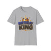 Birthday King T-Shirt — Crown Graphic Birthday Tee for Men