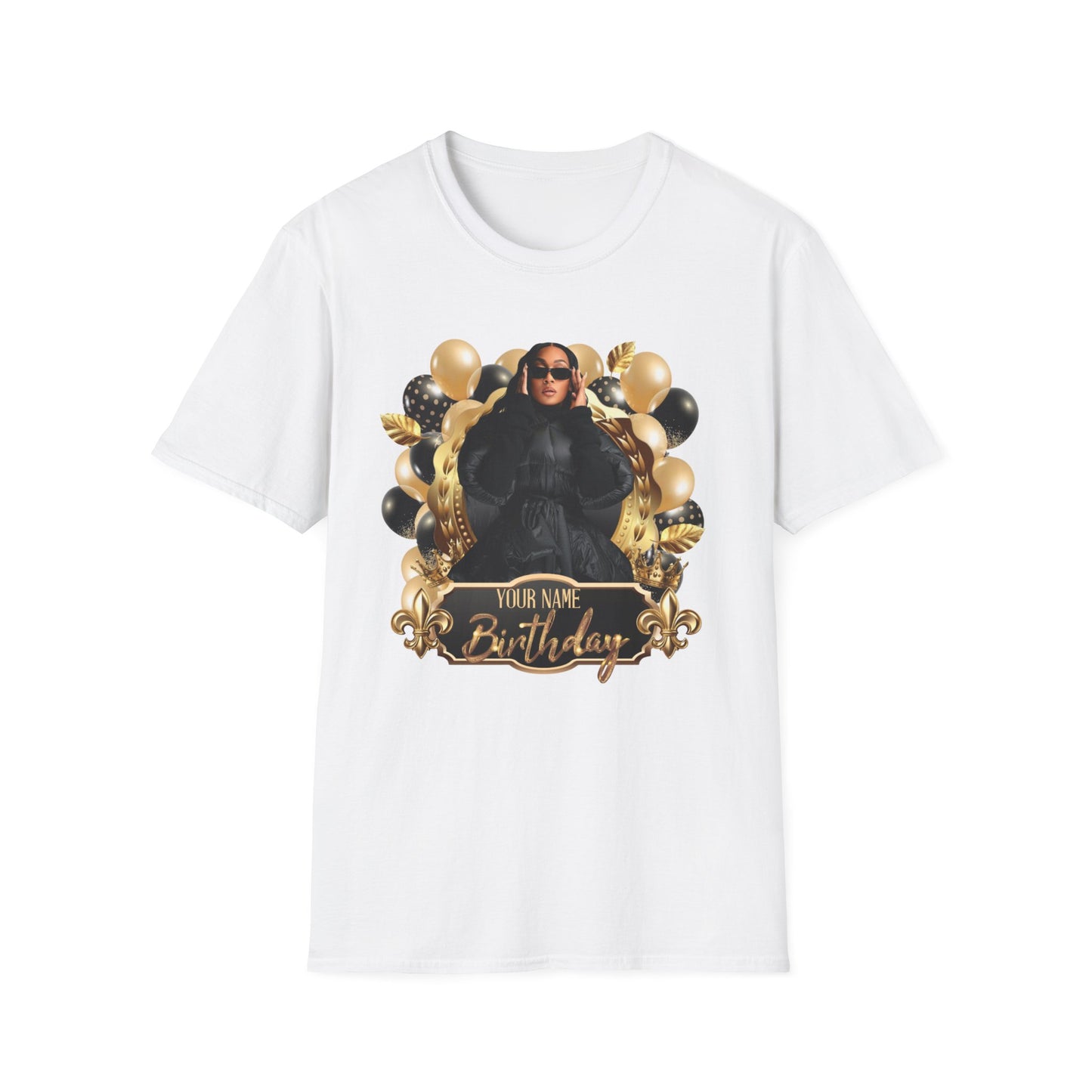 Custom Name & Photo Birthday T-Shirt
