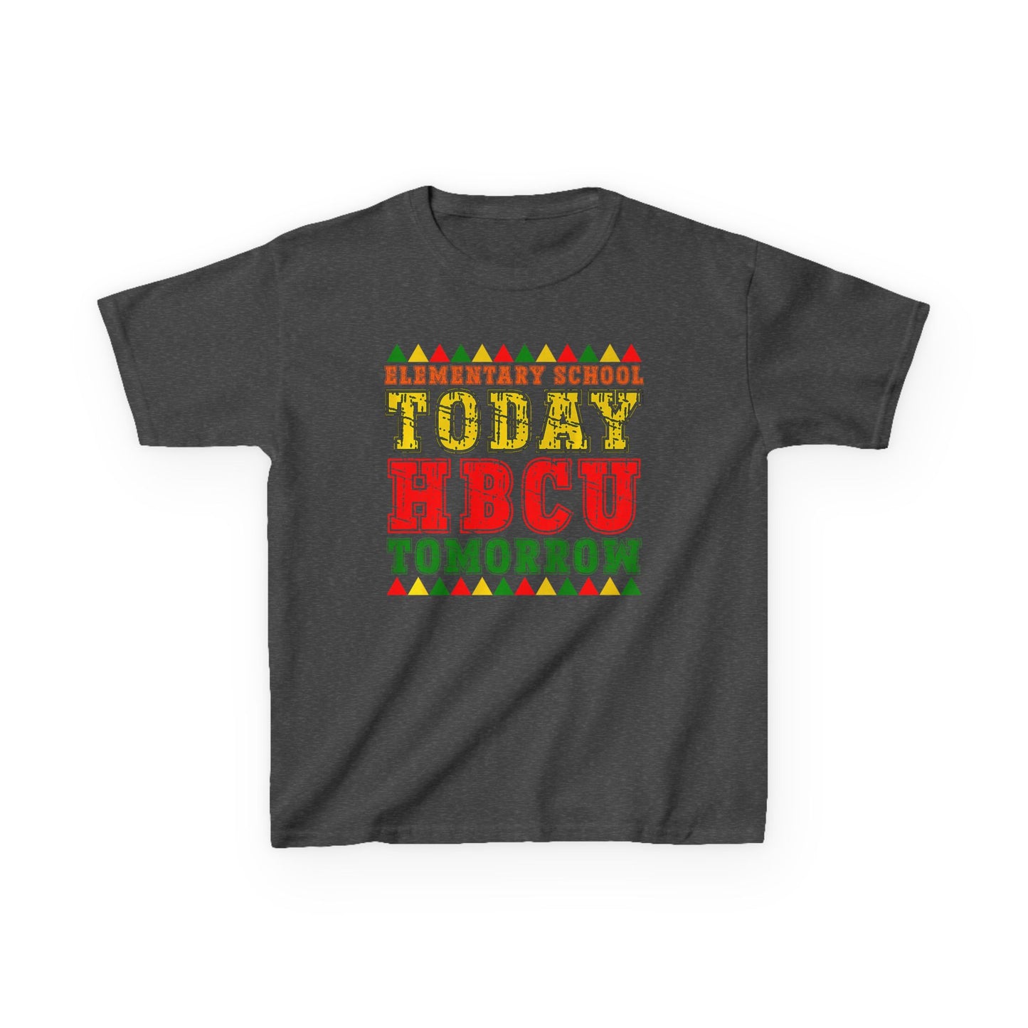 Kids Tee - "Elementary School Today, HBCU Tomorrow" Colorful Afrocentric Pride Shirt