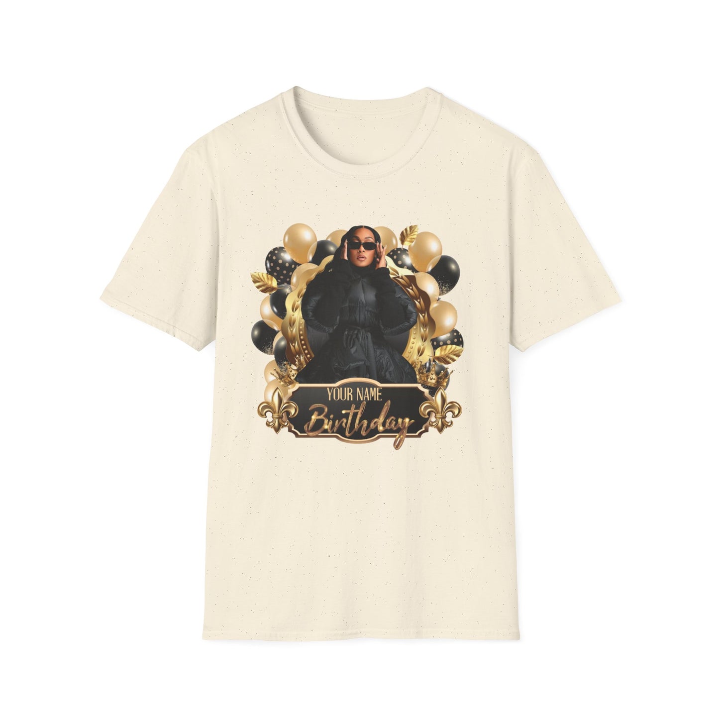 Custom Name & Photo Birthday T-Shirt