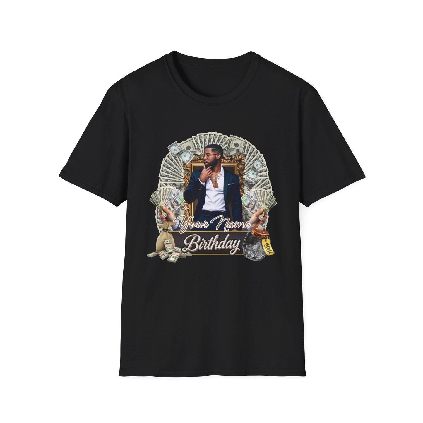 Custom Photo Name T-Shirt — Personalized Graphic Tee with Your Photo and Name