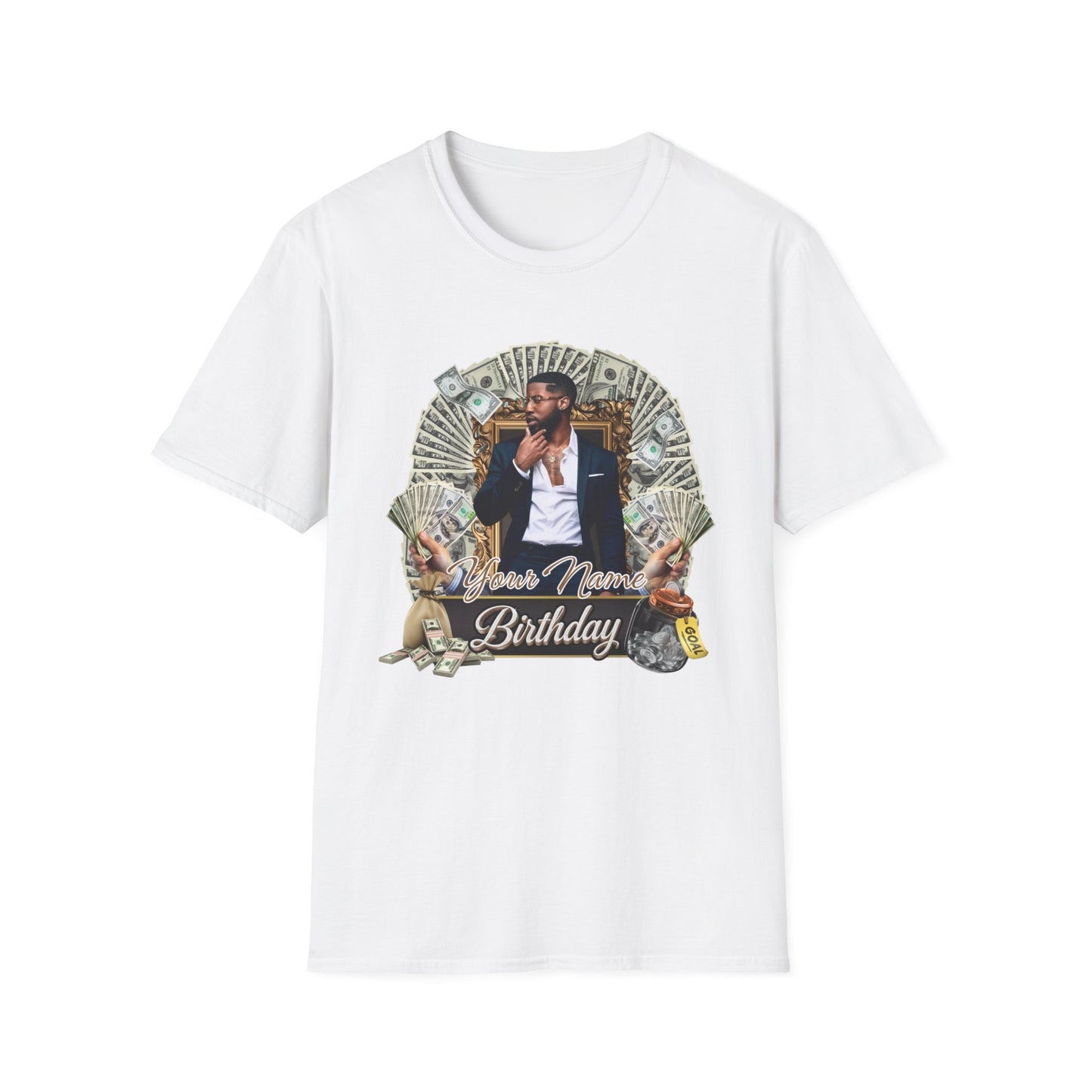 Custom Photo Name T-Shirt — Personalized Graphic Tee with Your Photo and Name