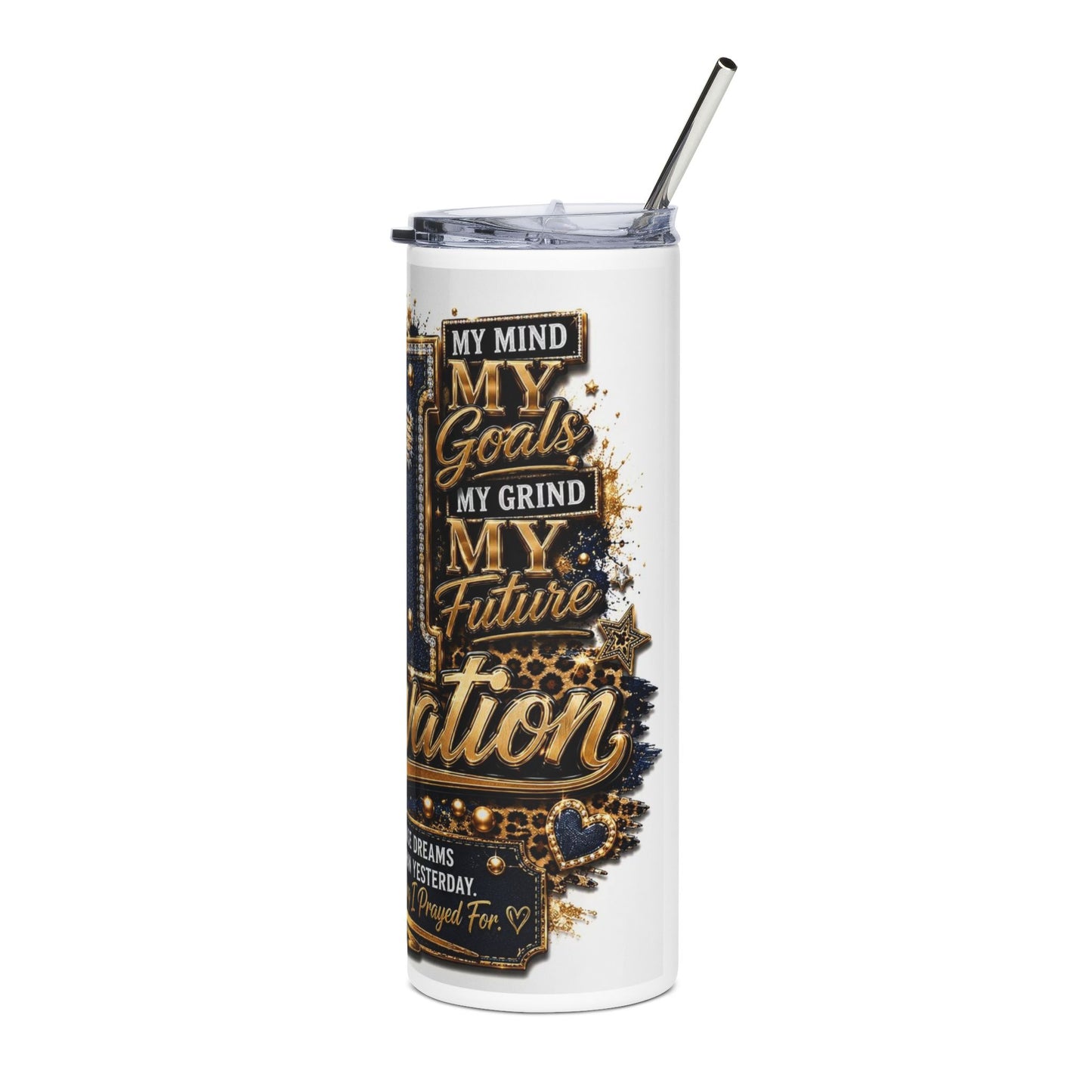 Motivated Mom 20oz Stainless Steel Tumbler – Inspirational 'I Don't Just Chase Dreams' Travel Cup