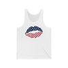 Patriotic Flag Lips Tank Top – American Kiss 4th of July Graphic Tank