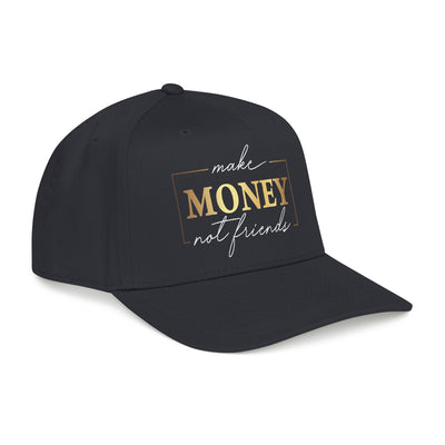 Baseball Cap — "Make Money Not Friends" Embroidered Streetwear Hat