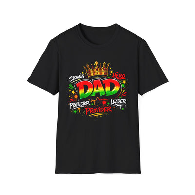 Dad King Crown T-Shirt – Strong Protector Provider Leader Hero Fathers Day Gift