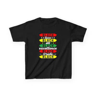 Kids "Black Pride" Graphic Tee — Positive Black Excellence Design