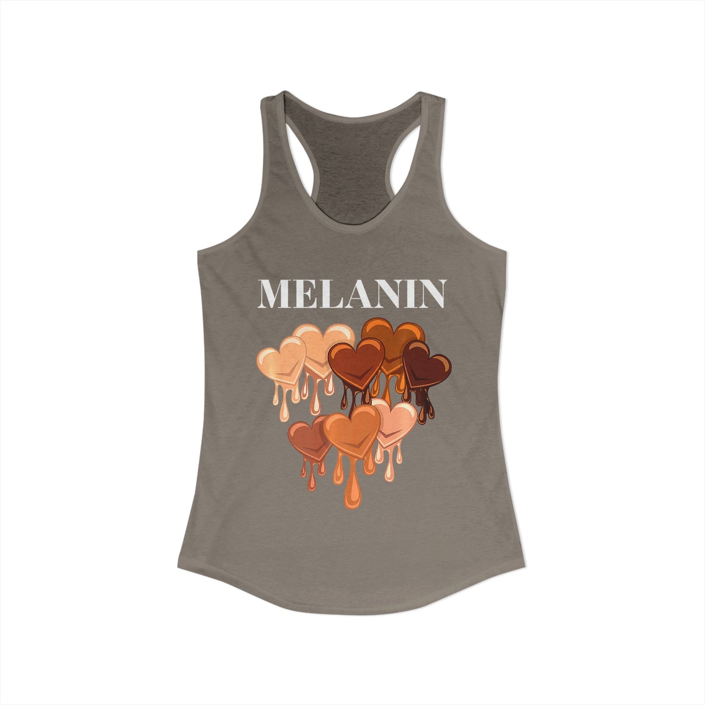 Juneteenth Melanin Hearts Racerback Tank