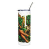 20oz Stainless Tumbler — "Self Love is the Best Love" Green Throne Queen Design