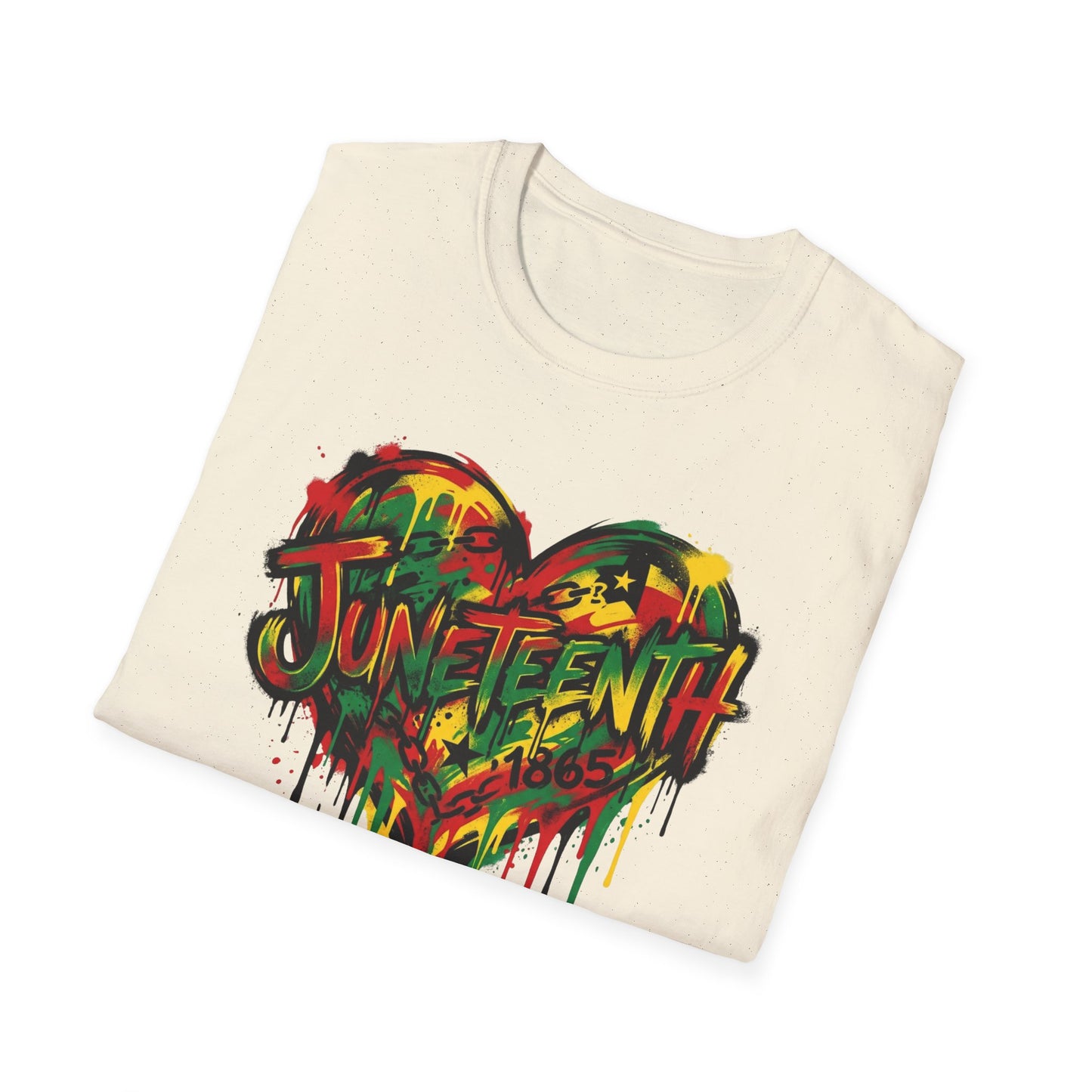 Juneteenth Heart T-Shirt – 'Freedom & Love' Graphic Tee