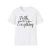 Faith Over Everything T-Shirt — Christian Inspirational Tee with Cross
