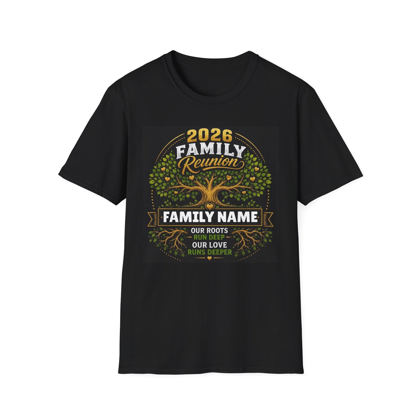 2026 Family Reunion T-Shirt — Personalized Family Name Tree Tee