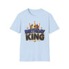 Birthday King T-Shirt — Crown Graphic Birthday Tee for Men