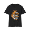 Black Father Black Leader Black King T-Shirt — Lion Crown Pride Tee