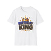 Birthday King T-Shirt — Crown Graphic Birthday Tee for Men