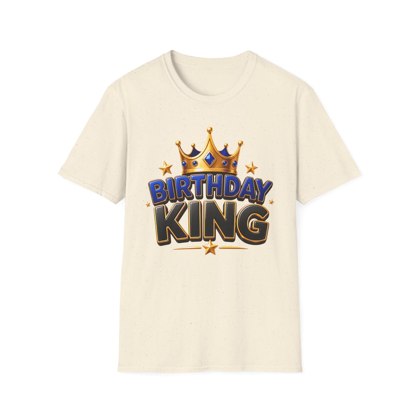 Birthday King T-Shirt — Crown Graphic Birthday Tee for Men