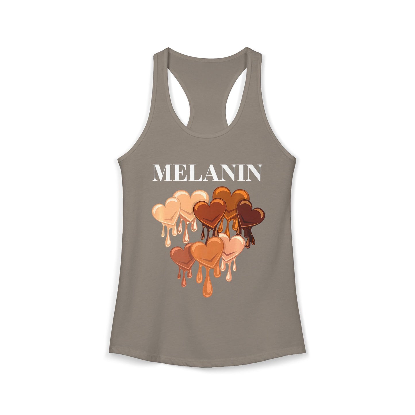 Juneteenth Melanin Hearts Racerback Tank