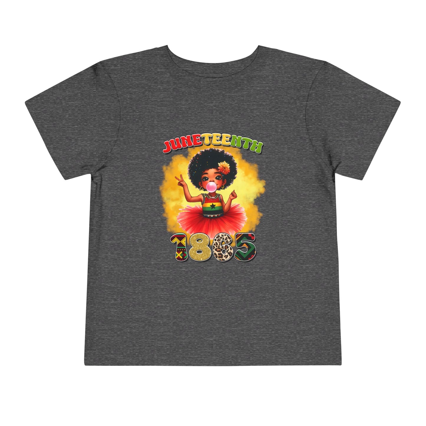 Juneteenth 1865 Toddler Tee — Cute African American Girl Celebration Shirt