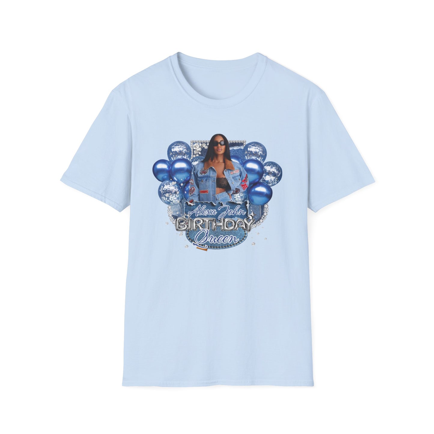Customizable "Birthday Queen" T-Shirt — Personalized Name & Photo