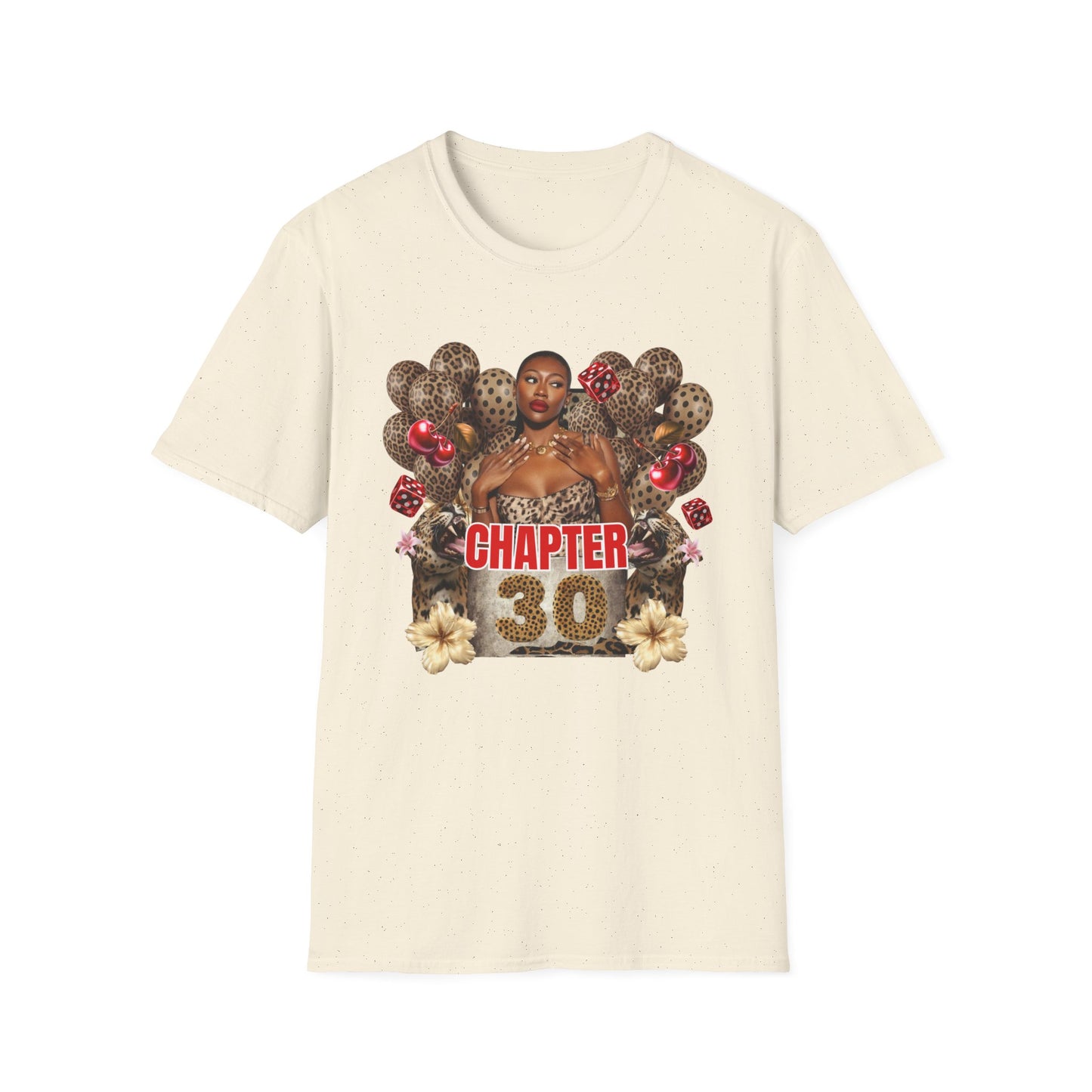 Personalized Photo and Age Leopard Birthday T‑Shirt