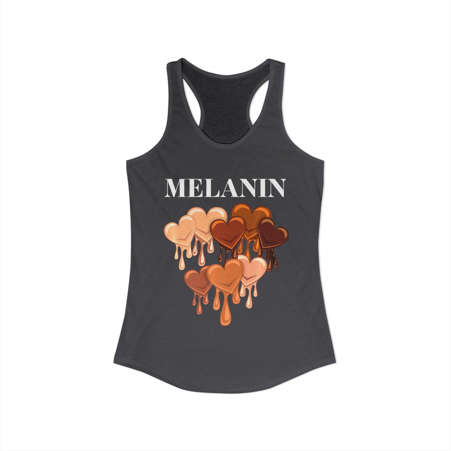 Juneteenth Melanin Hearts Racerback Tank