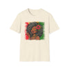 Afro Goddess T-Shirt — Floral Headwrap Black Woman Art Tee