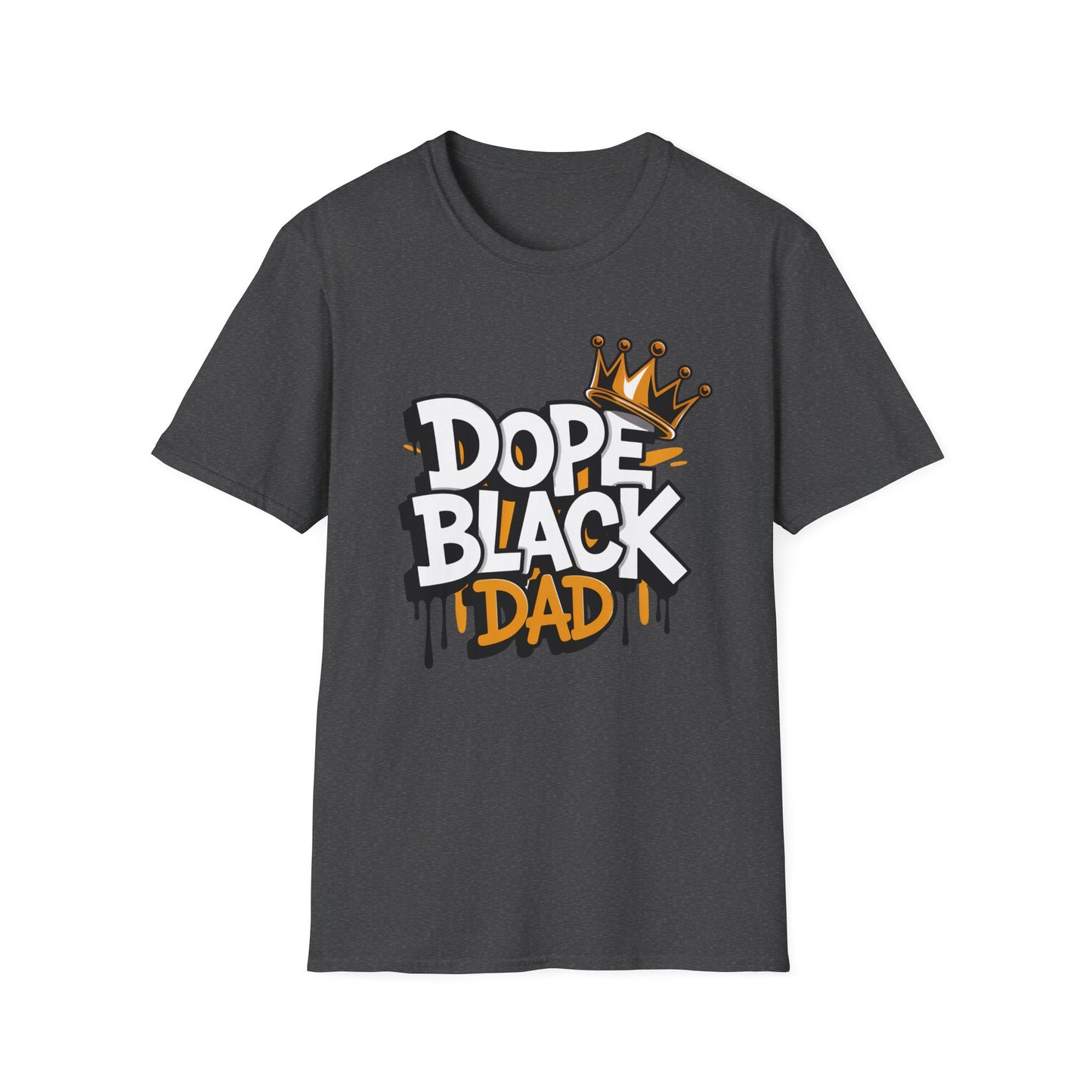 Dope Black Dad T-Shirt — Crowned Street-Style Father's Day Tee